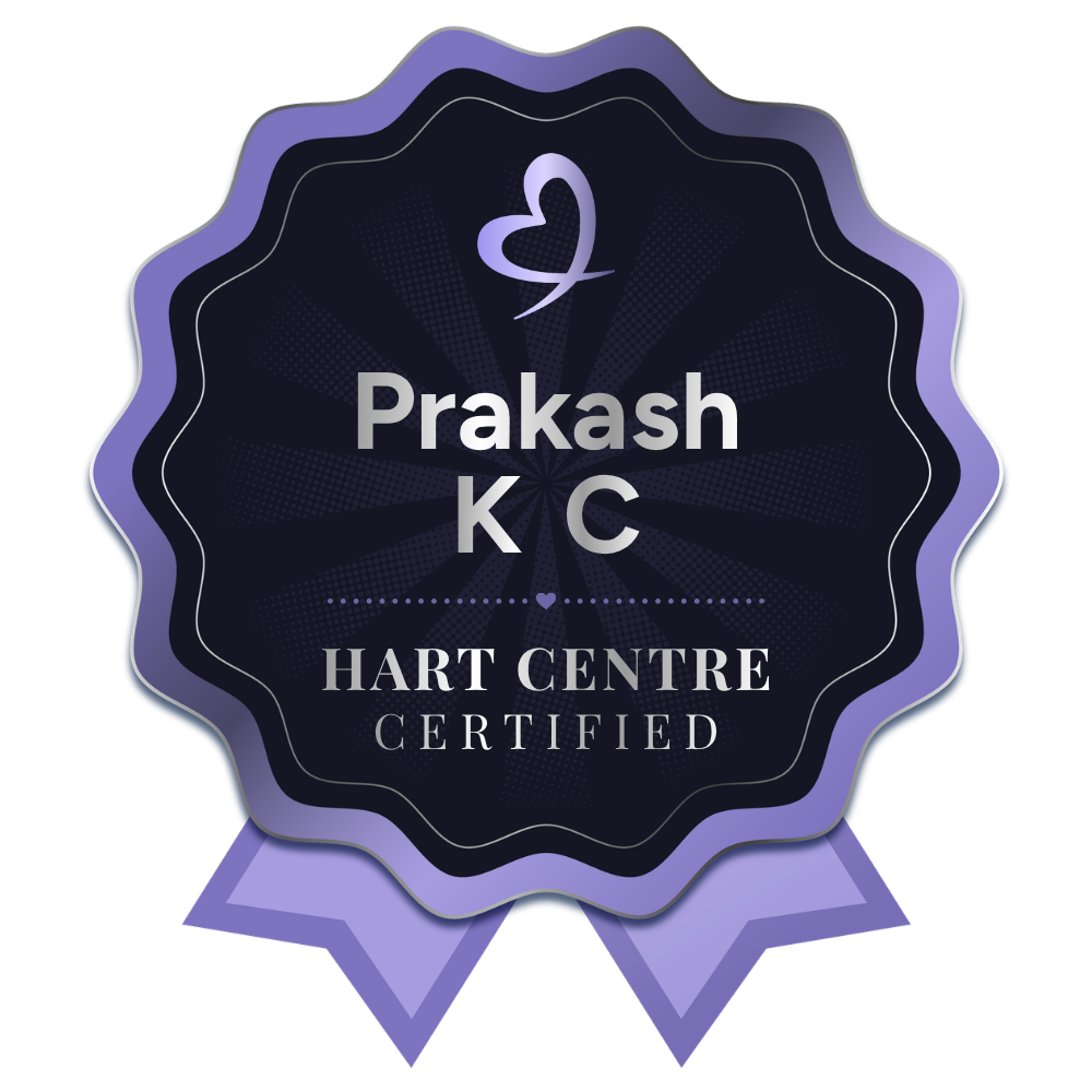 Prakash K C Hart Centre Certified Therapist